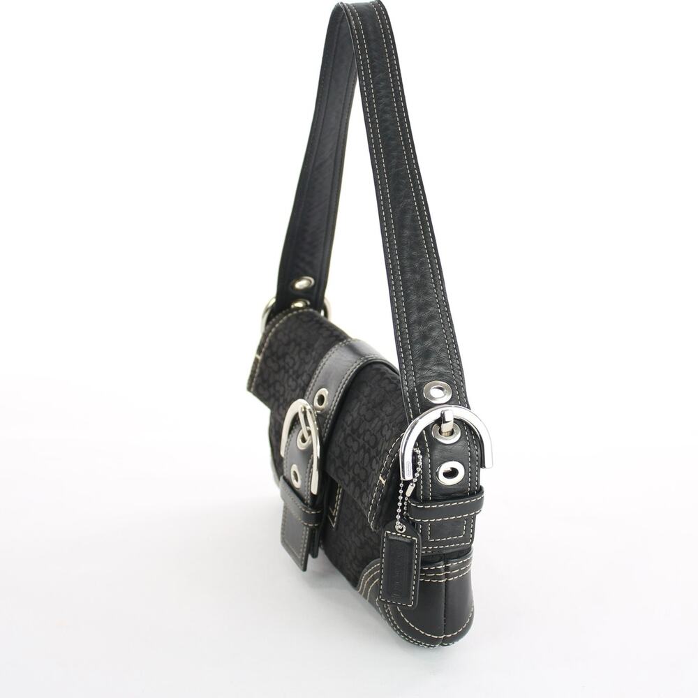 Coach Vintage Black Soho Signature Buckle Demi Shoulder Bag 3628 - Picture 4 of 9